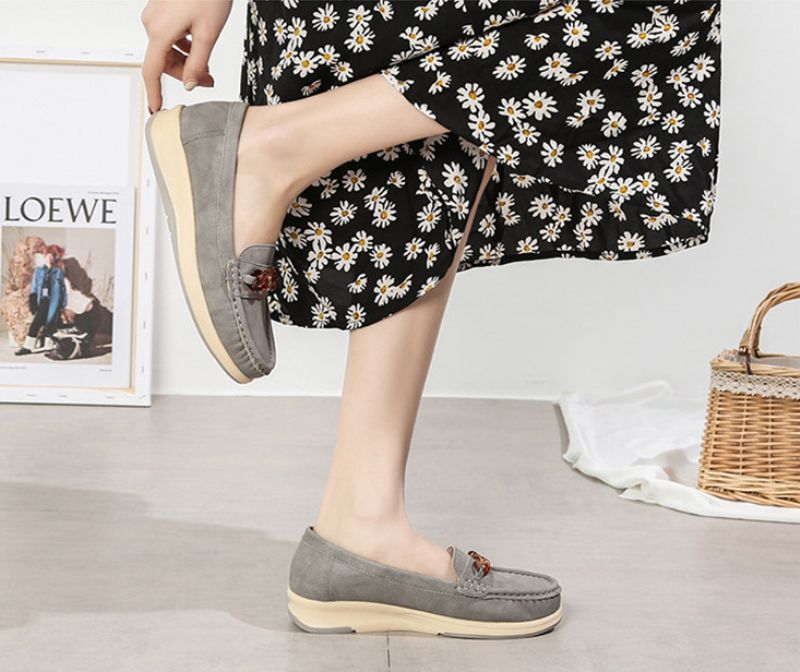 Amelia Dames Platte Schoenen - Geel