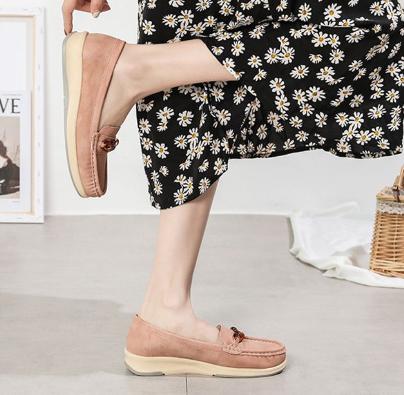 Amelia Dames Platte Schoenen - Geel