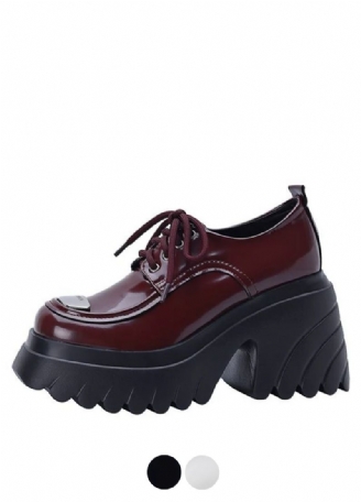 Amelia Dames Veter Platform Schoenen