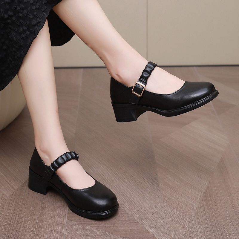 Amelia Pumps Met Ronde Neus Voor Dames - Abrikoos