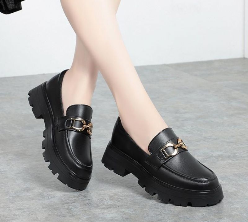 America Loafer Schoenen Voor Dames - Zwart