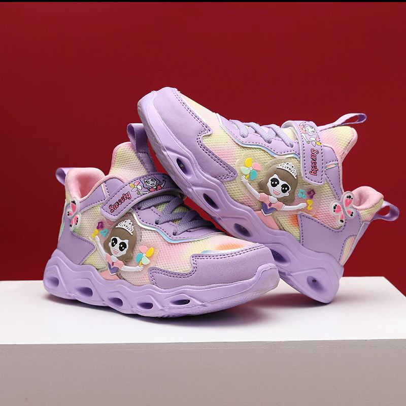 Ana Meisjes Casual Sneaker - Paars