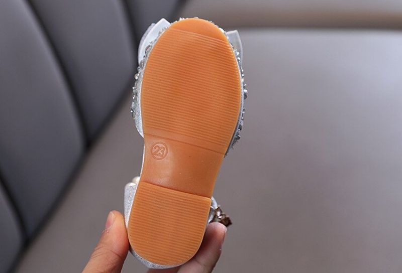 Anabella Platte Schoenen Voor Meisjes - Zilver