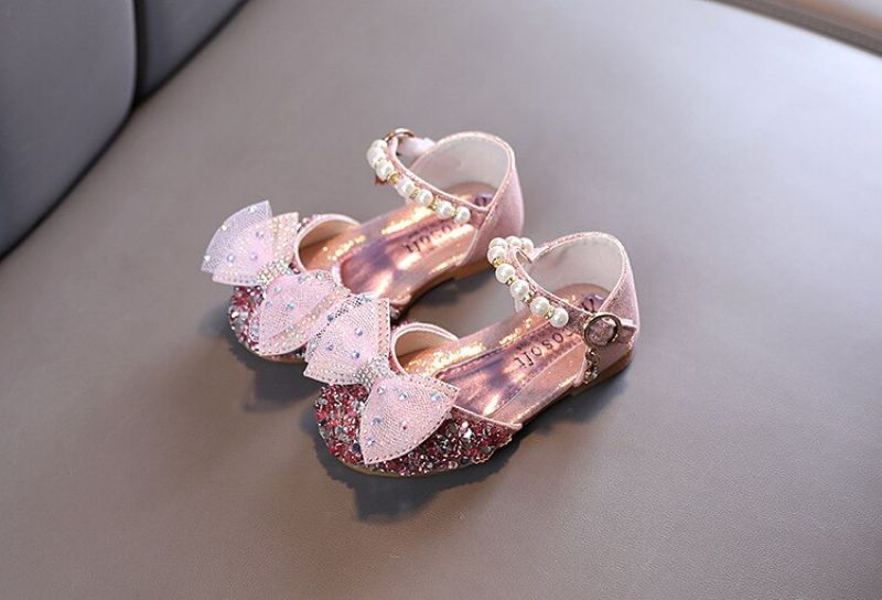 Anabella Platte Schoenen Voor Meisjes - Zilver