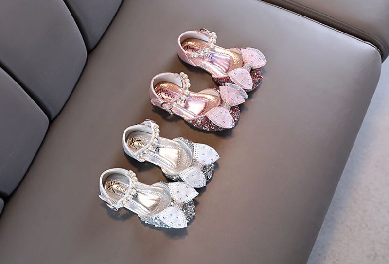 Anabella Platte Schoenen Voor Meisjes - Zilver
