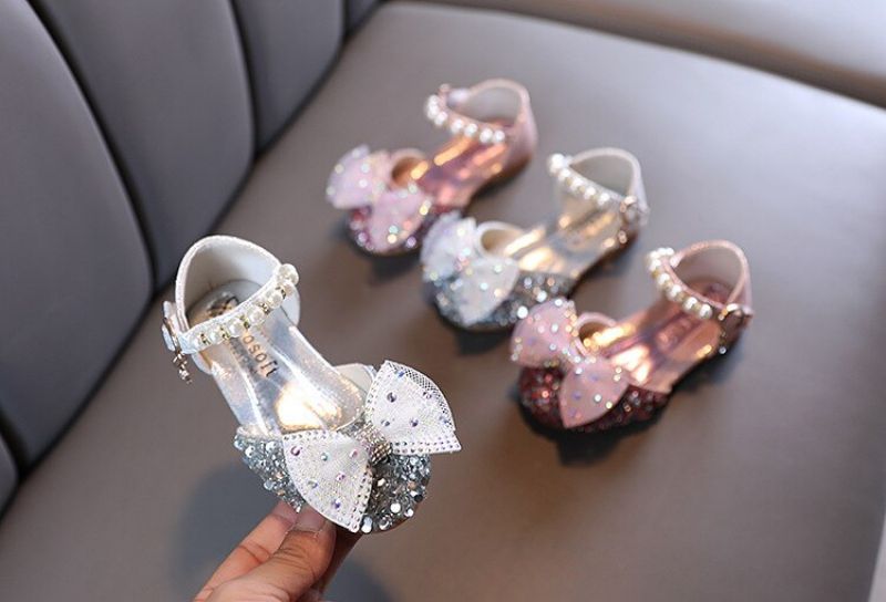 Anabella Platte Schoenen Voor Meisjes - Zilver
