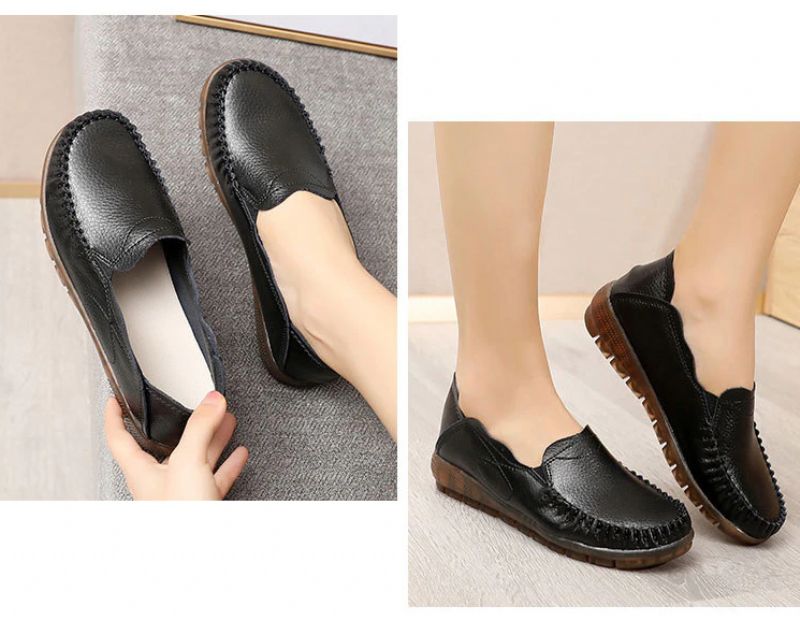 Anahi Dames Loafer Zwarte Schoenen - Zwart