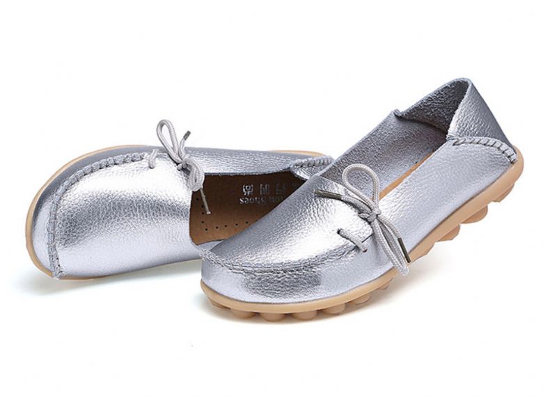 Anahita Dames Loafer Schoenen - Zilver