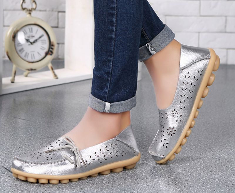 Anahita Dames Loafer Schoenen - Zilver