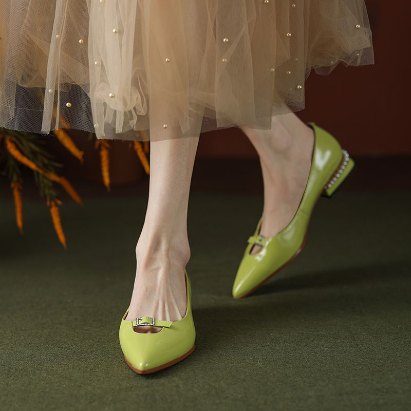 Analia Pumps Met Puntige Neus Voor Dames - Groen