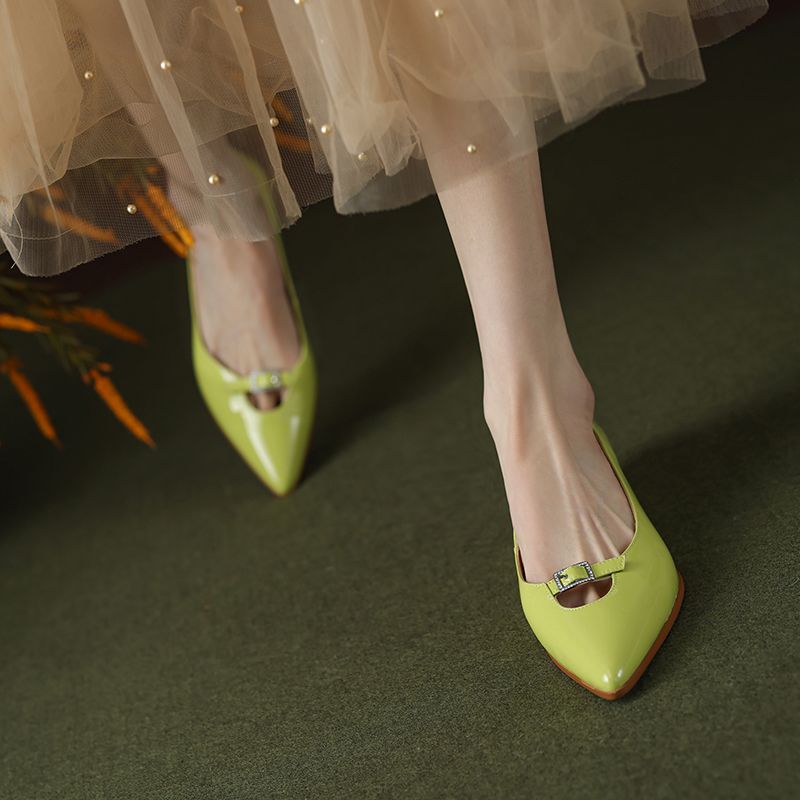 Analia Pumps Met Puntige Neus Voor Dames - Groen