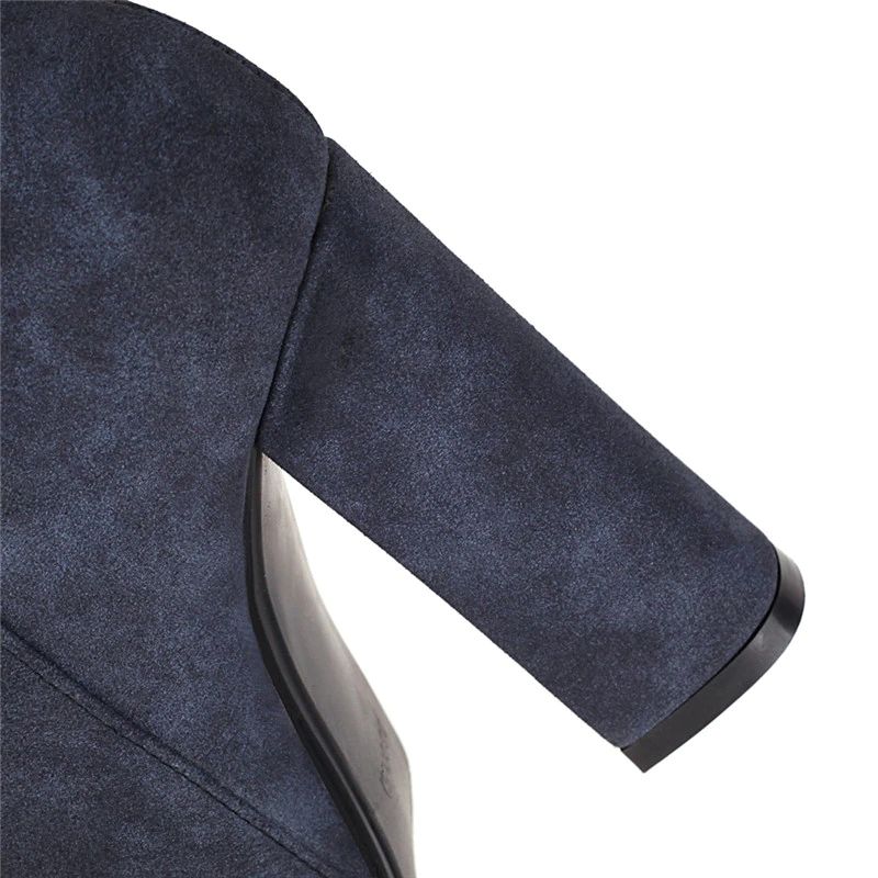 Ananda Dames Herfst Winter Mode Laarzen - Blauw