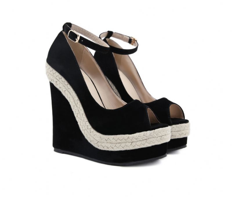 Andalucita Wedges - Zwart