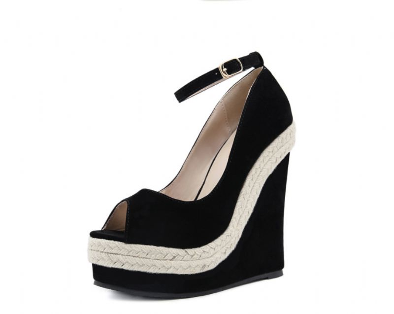 Andalucita Wedges - Zwart
