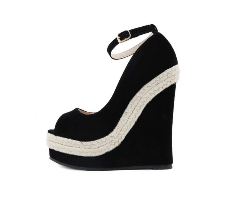 Andalucita Wedges - Zwart