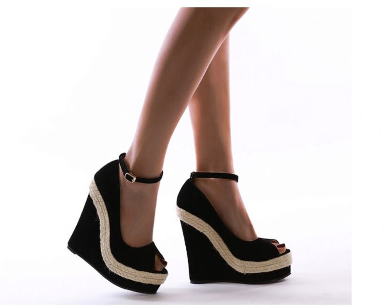 Andalucita Wedges - Zwart