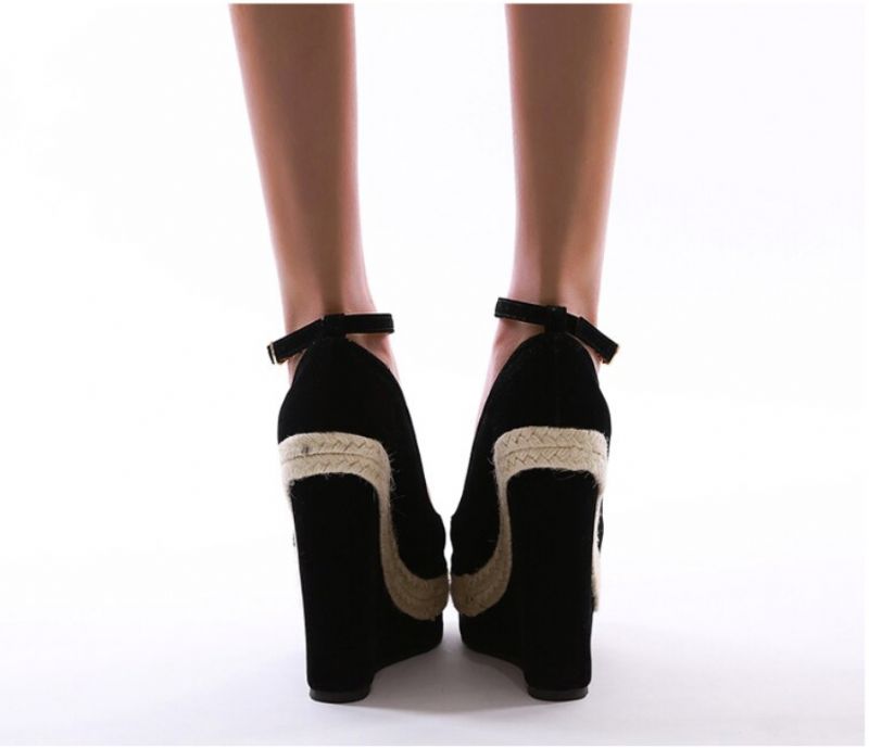 Andalucita Wedges - Zwart