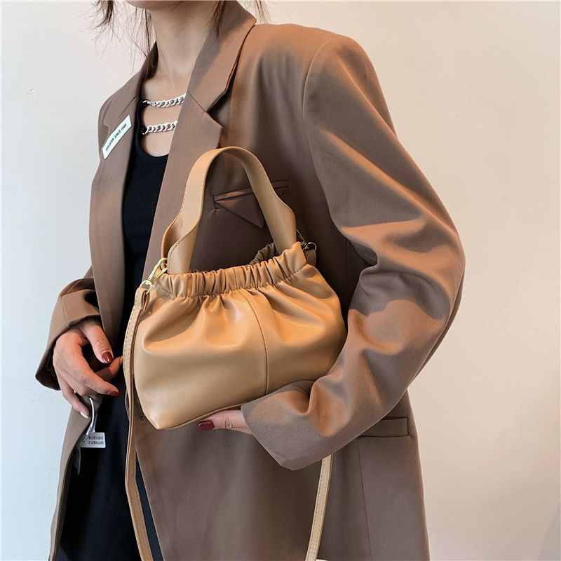 Andalux Dames Kleine Leren Crossbody Handtas - Zwart