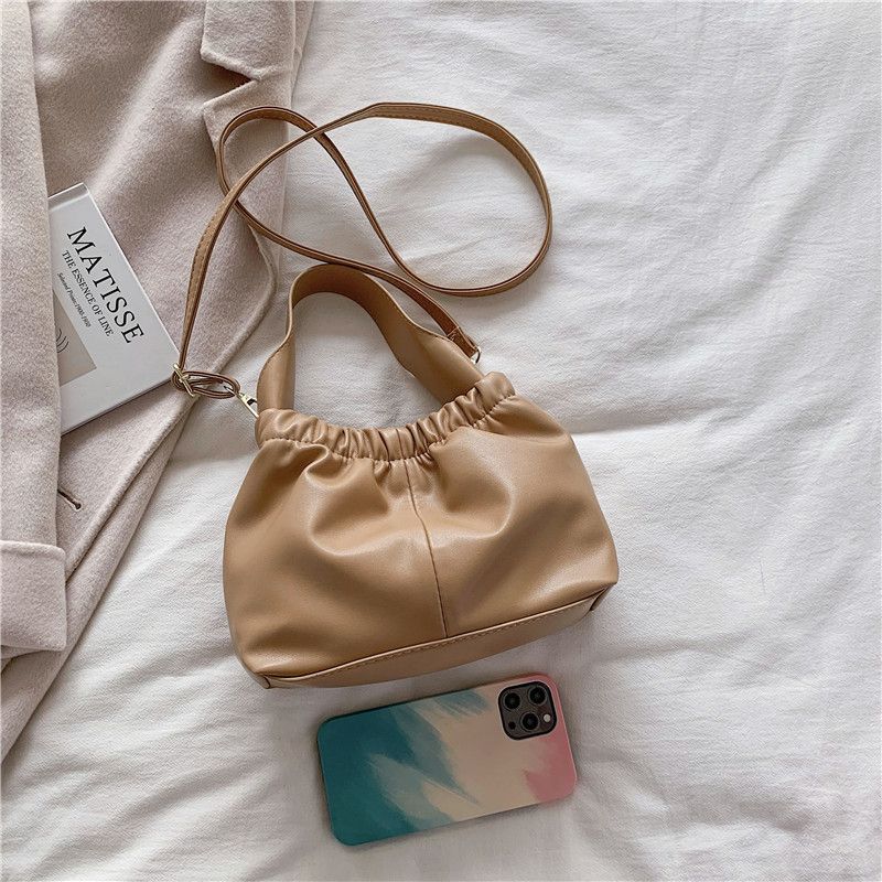 Andalux Dames Kleine Leren Crossbody Handtas - Zwart