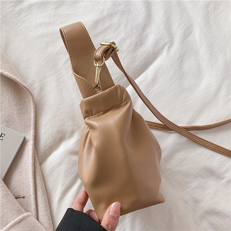 Andalux Dames Kleine Leren Crossbody Handtas - Zwart
