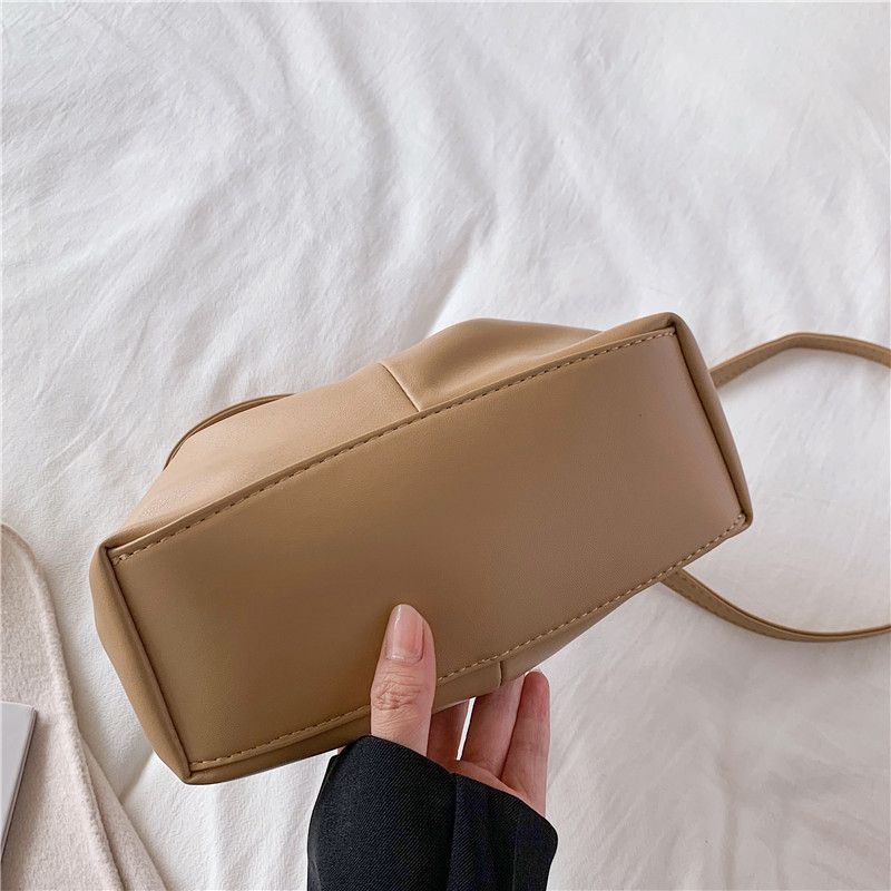 Andalux Dames Kleine Leren Crossbody Handtas - Zwart