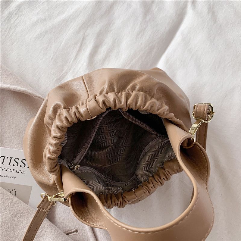 Andalux Dames Kleine Leren Crossbody Handtas - Zwart