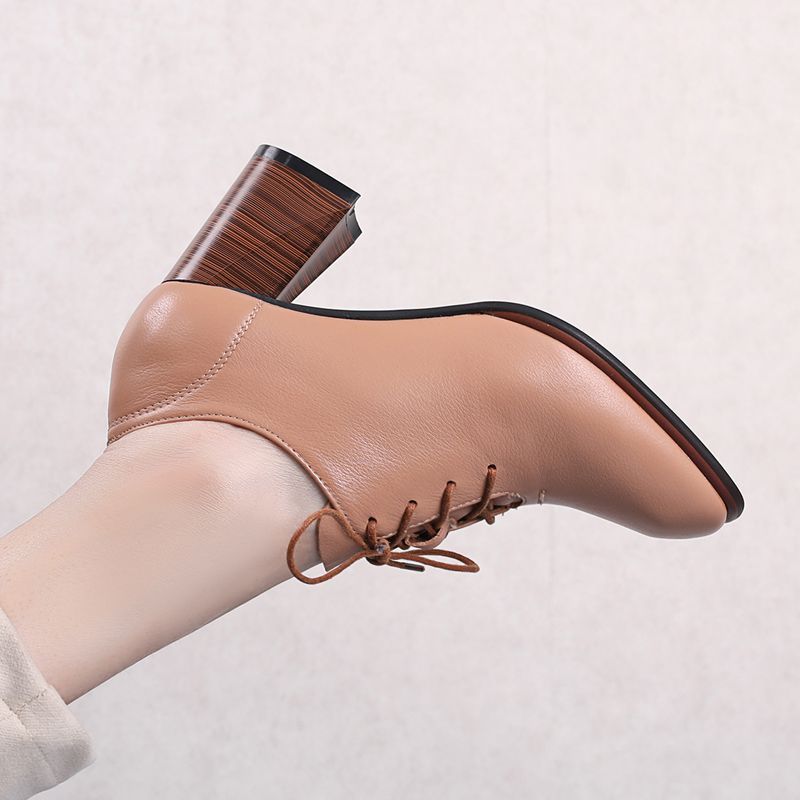 Andrea Dames Hoge Hak Pumps Met Veters - Wit