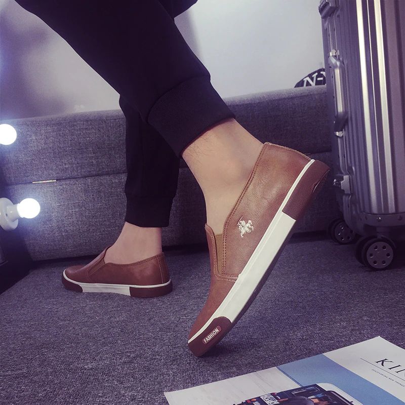 Anelieth Heren Loafers Casual Schoenen - Bruin