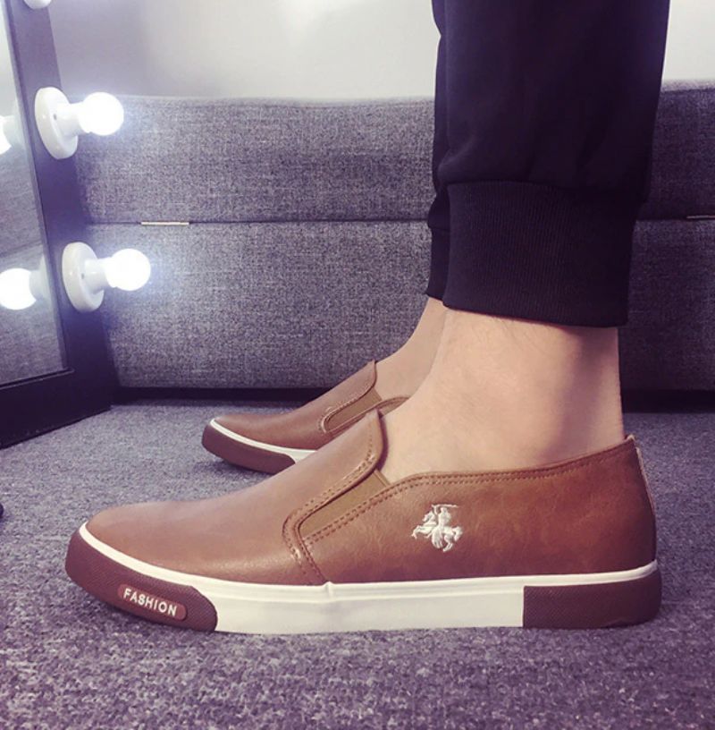Anelieth Heren Loafers Casual Schoenen - Bruin