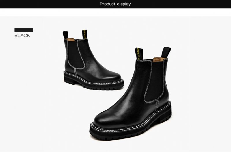 Aneu Dames Chelsea Boots Enkelhoogte - Zwart