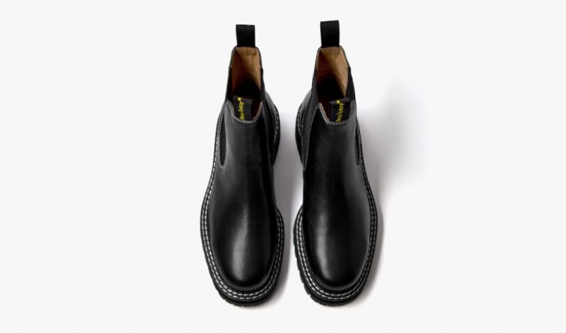 Aneu Dames Chelsea Boots Enkelhoogte - Zwart
