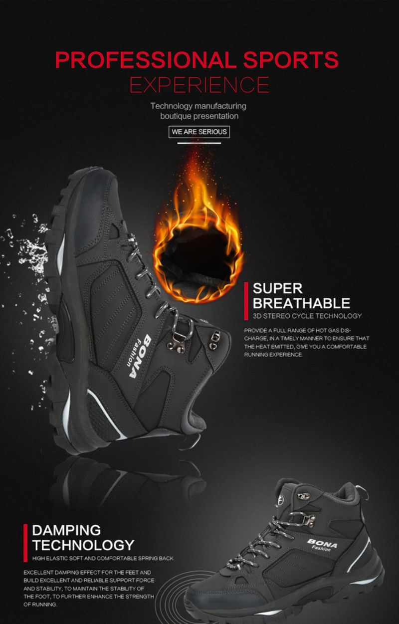 Anfernee Heren Winter Boots - Grijs
