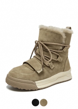 Angel Dames Winter Leren Laarzen