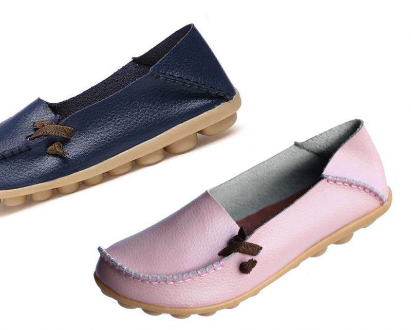 Angela Dames Loafer Schoenen - Beige
