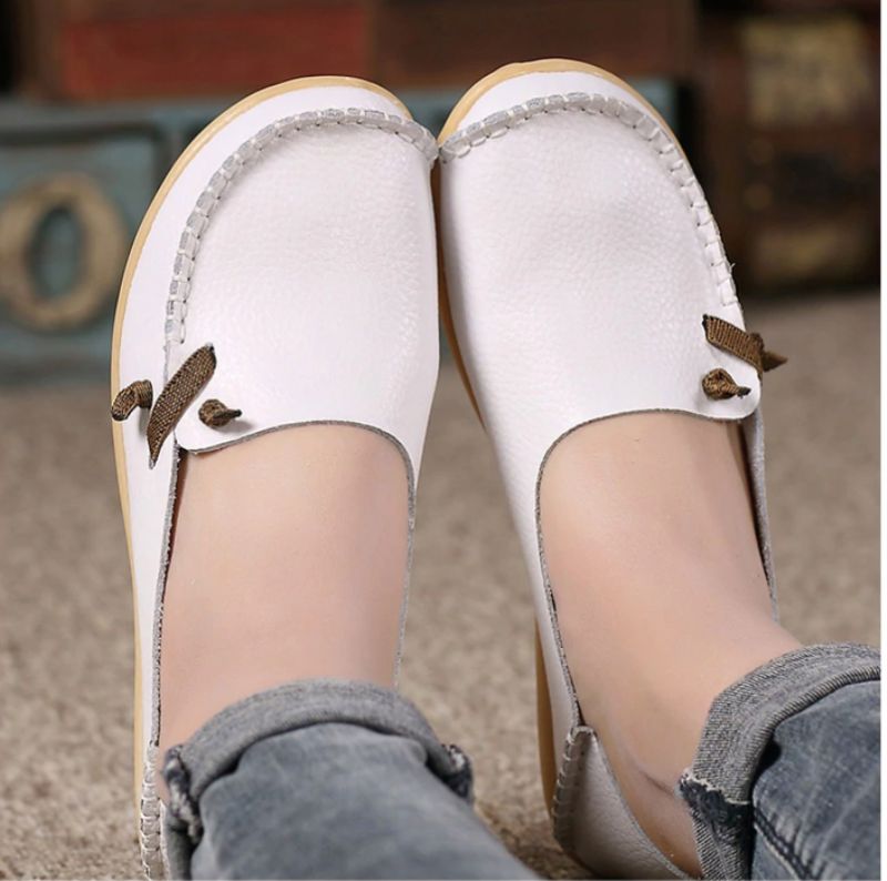 Angela Dames Loafer Schoenen - Beige