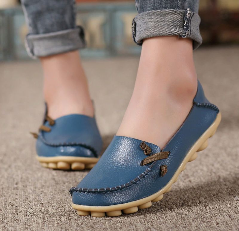 Angela Dames Loafer Schoenen - Beige