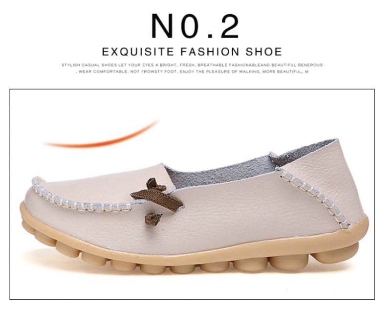 Angela Dames Loafer Schoenen - Beige