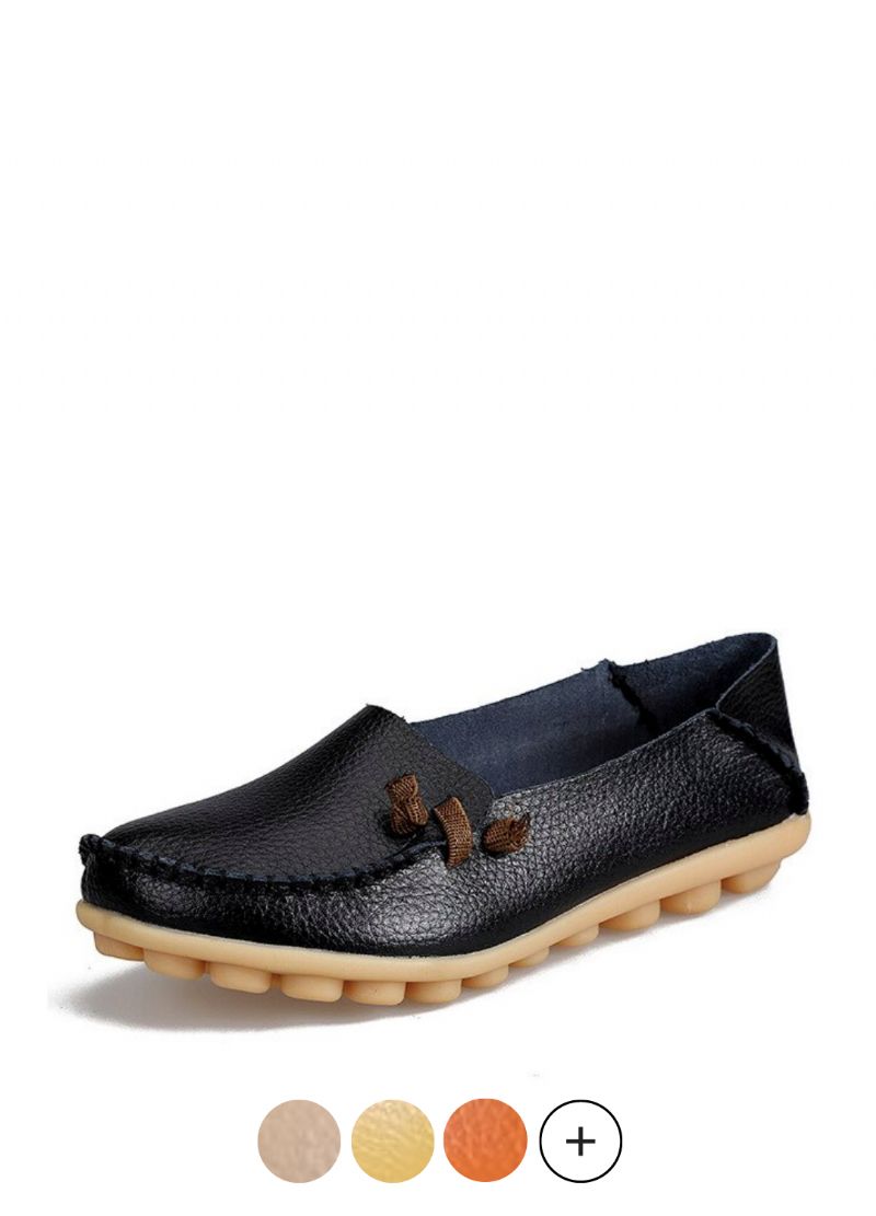 Angela Dames Loafer Zwarte Schoenen