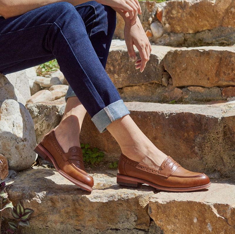 Angela Dames Oxford Schoenen - Bruin