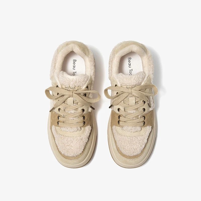 Angela Wintersneaker Voor Dames - Beige