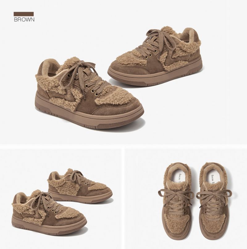 Angela Wintersneaker Voor Dames - Beige