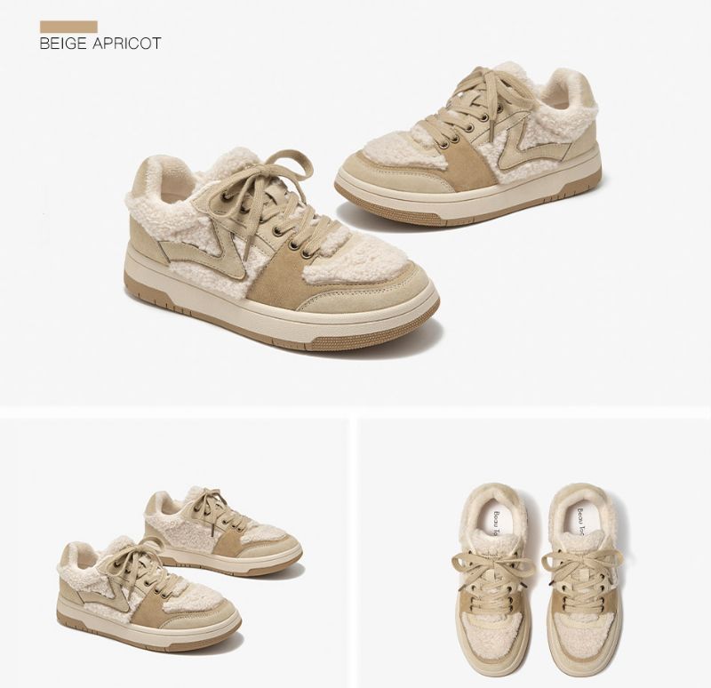 Angela Wintersneaker Voor Dames - Beige