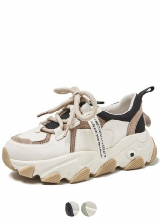 Angelis Dames Platform Platte Sneaker