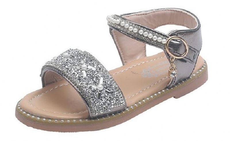 Angie Meisjes Dress Sandaal - Zilver