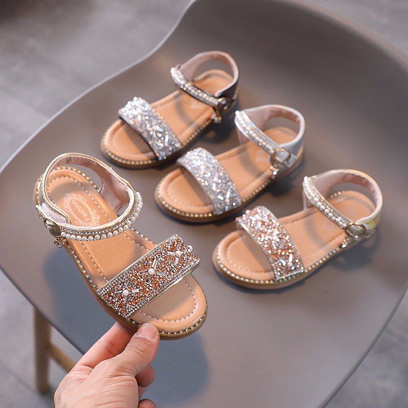 Angie Meisjes Dress Sandaal - Zilver