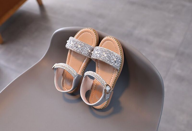 Angie Meisjes Dress Sandaal - Zilver