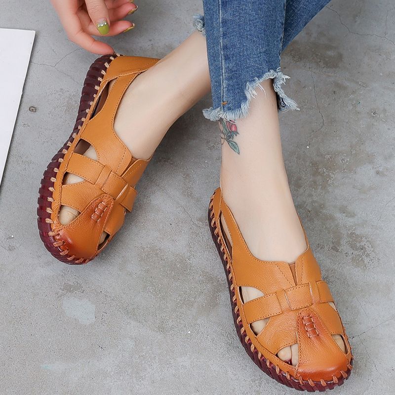 Anisa Dames Ademende Zomer Loafer Zwarte Schoenen - Zwart