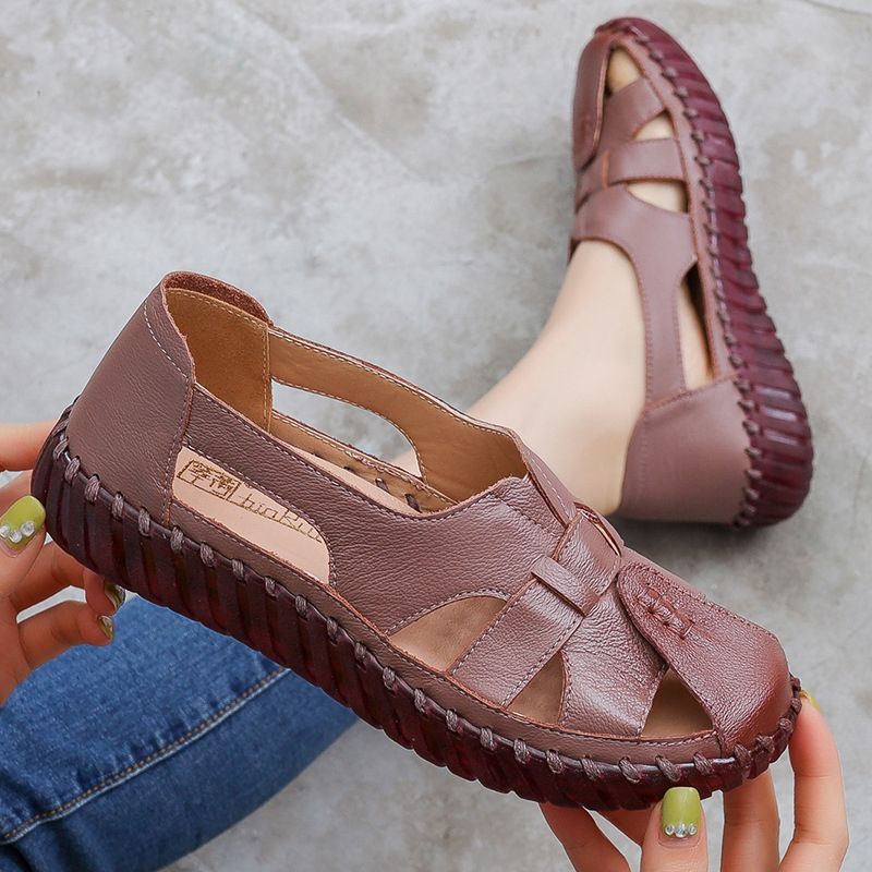 Anisa Dames Ademende Zomer Loafer Zwarte Schoenen - Zwart