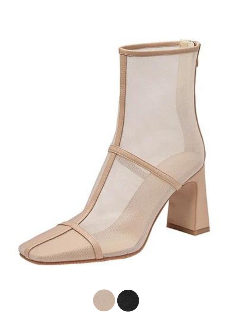 Anne Dames Square Toe Boots
