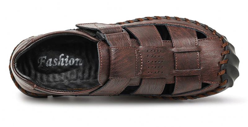Anselmo Heren Casual Sandalen - Koffie